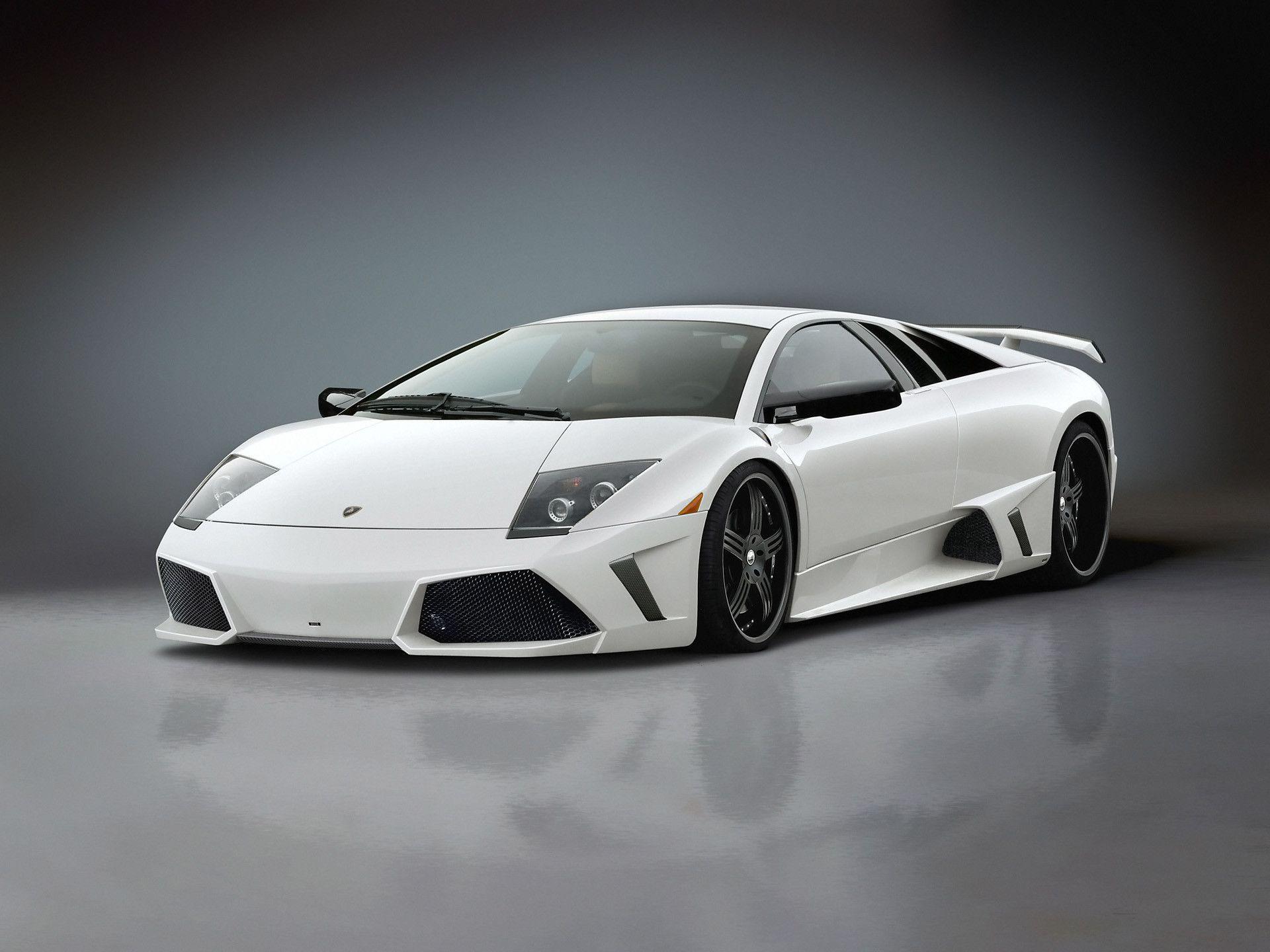 White Lamborghini Murcielago Wallpaper