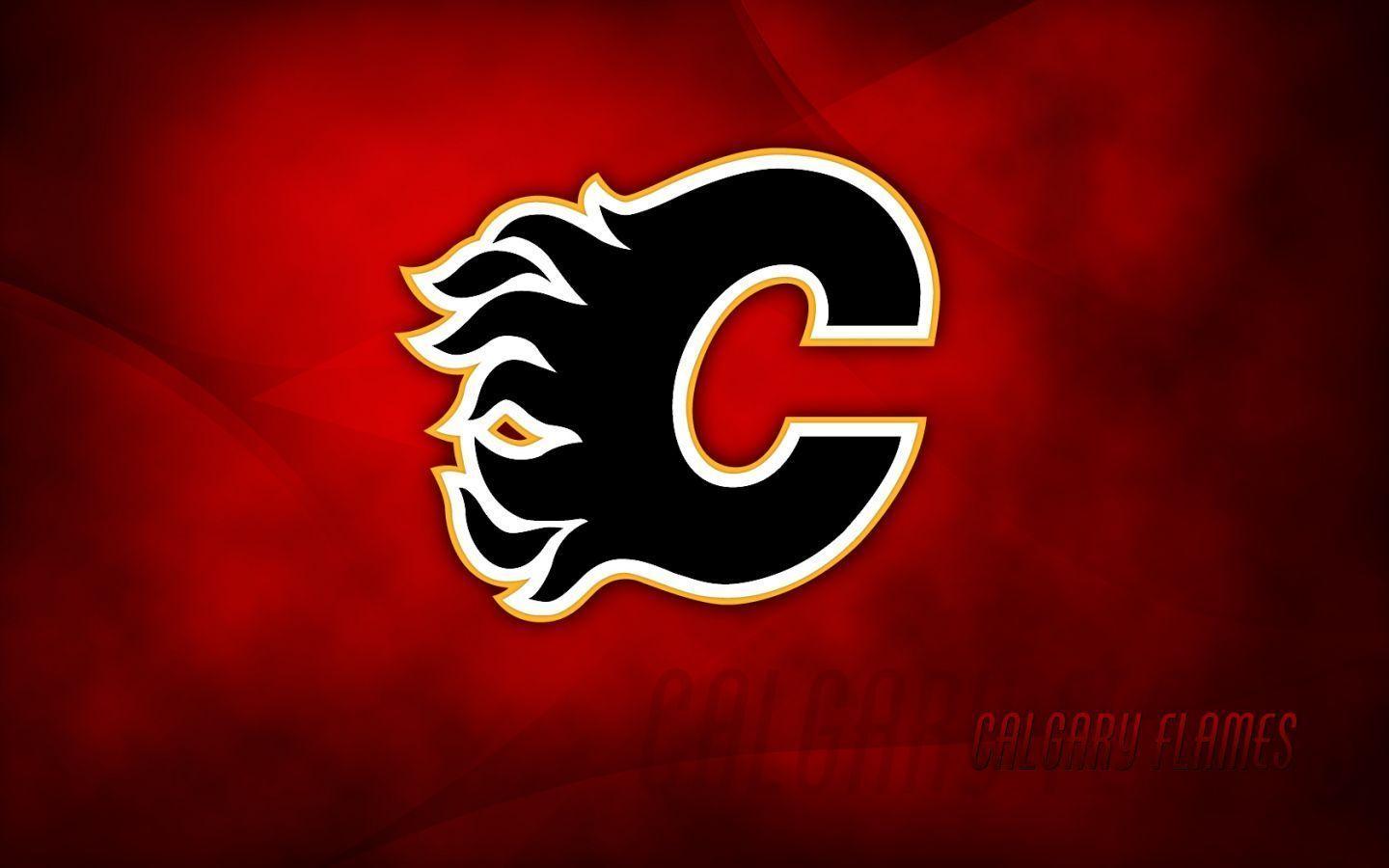 NHL Wallpaper Blog Archive Calgary Flames Logo Wallpaper 1440×900