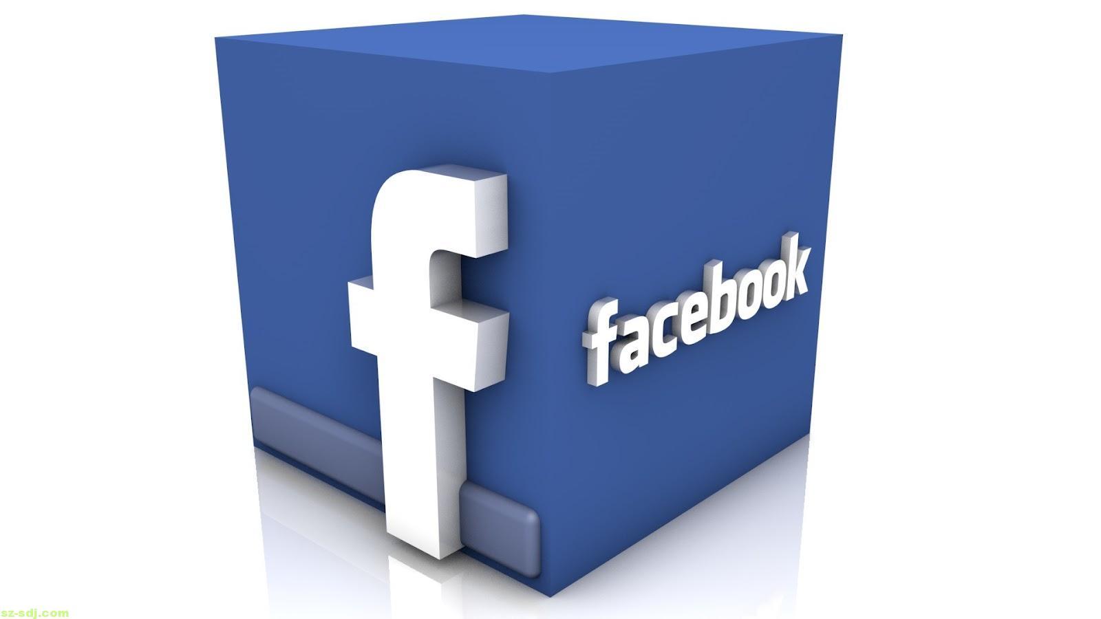 3D Facebook Logo Wallpaper Desktop Widescreen