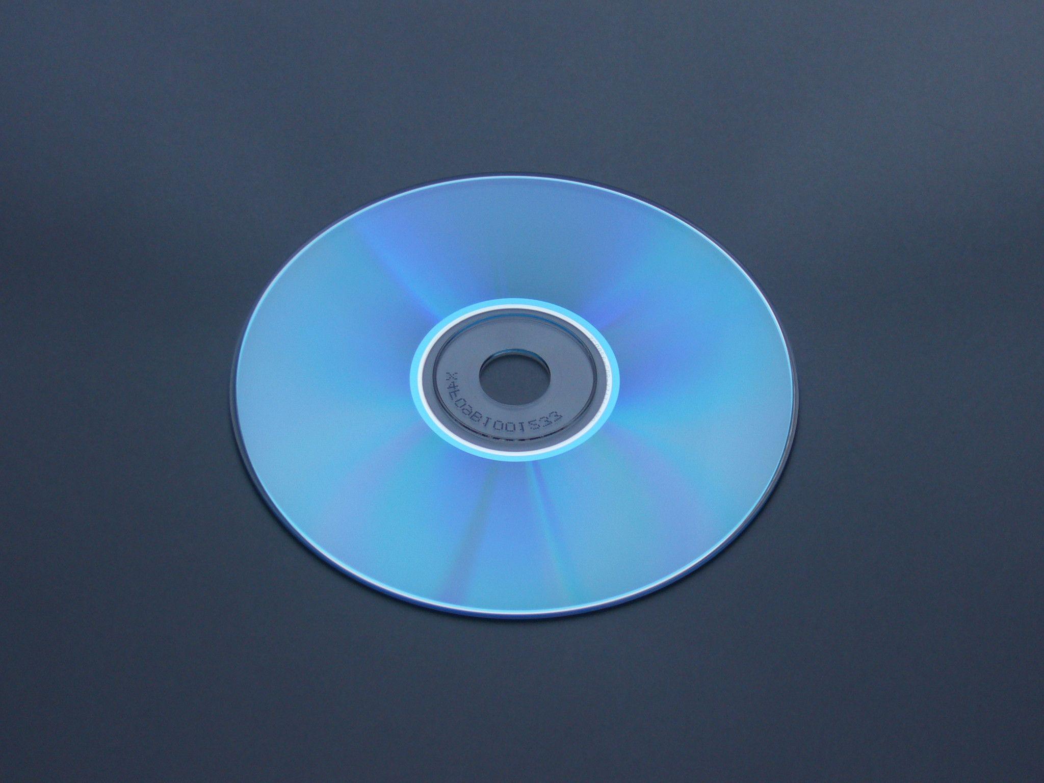 CD R Disc, Bottom Side With Gray