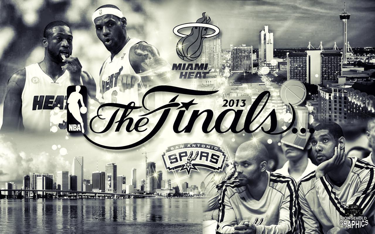Miami Heat vs San Antonio Spurs NBA Finals Wallpaper