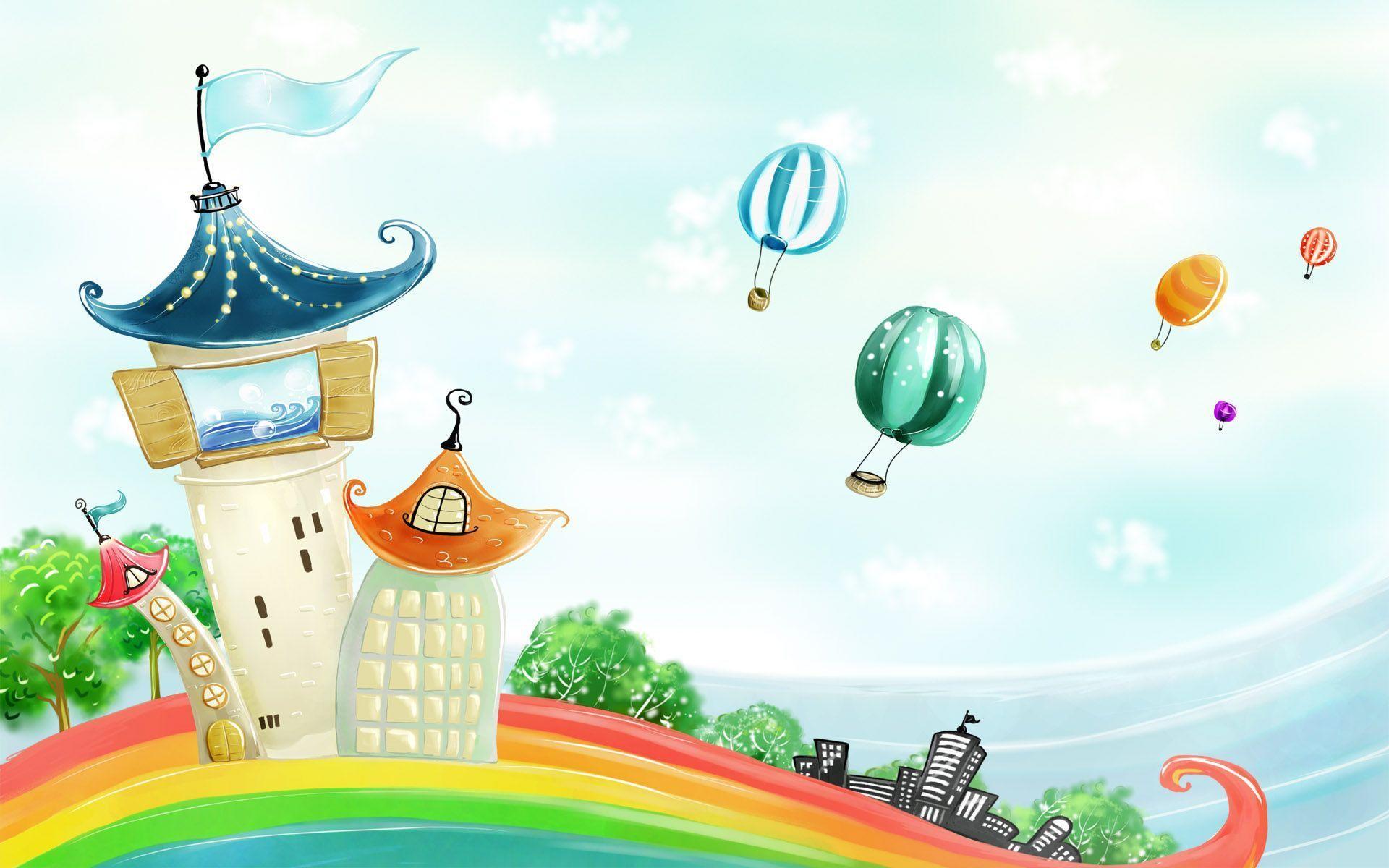 Kids Cartoon Free HD Background, Download HD Wallpaper