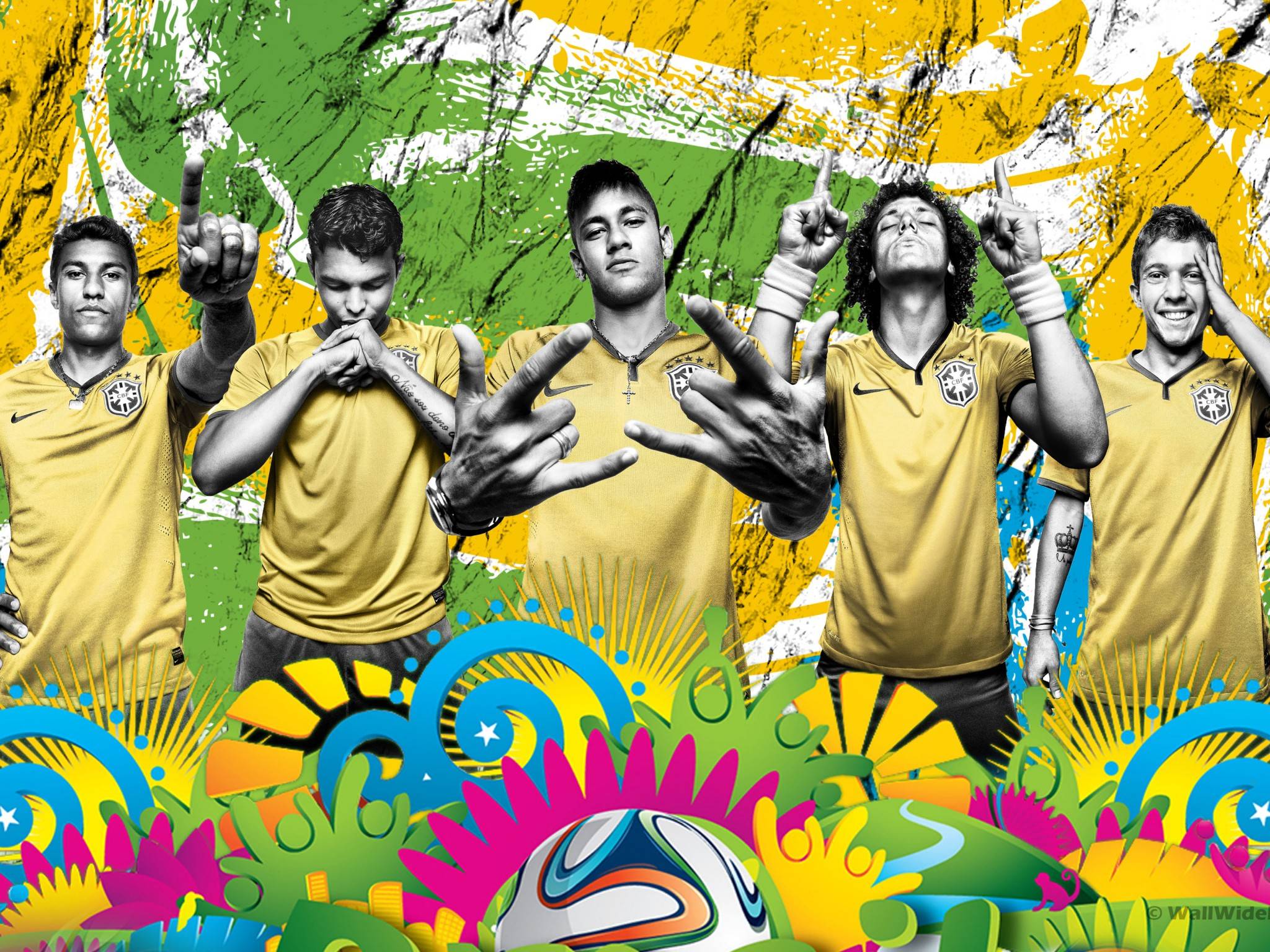 World Cup Brazil Soccer Team Retina Wallpaper Wide or HD