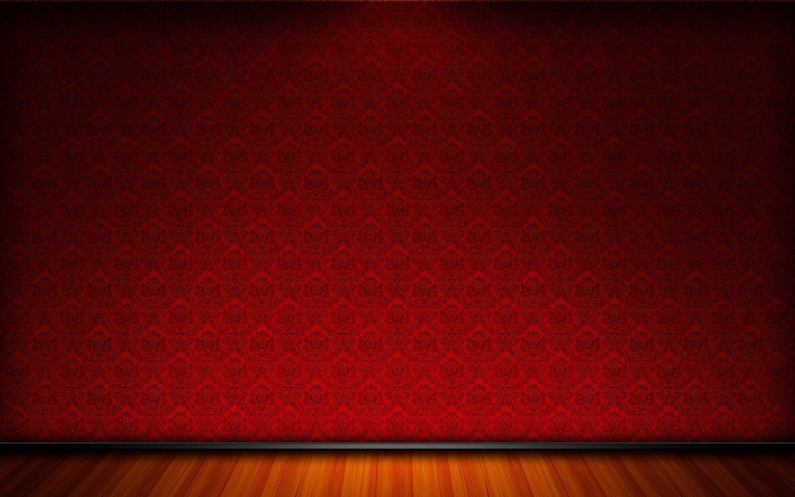 Stage and Red Pattern Power Point Background, Stage and Red
