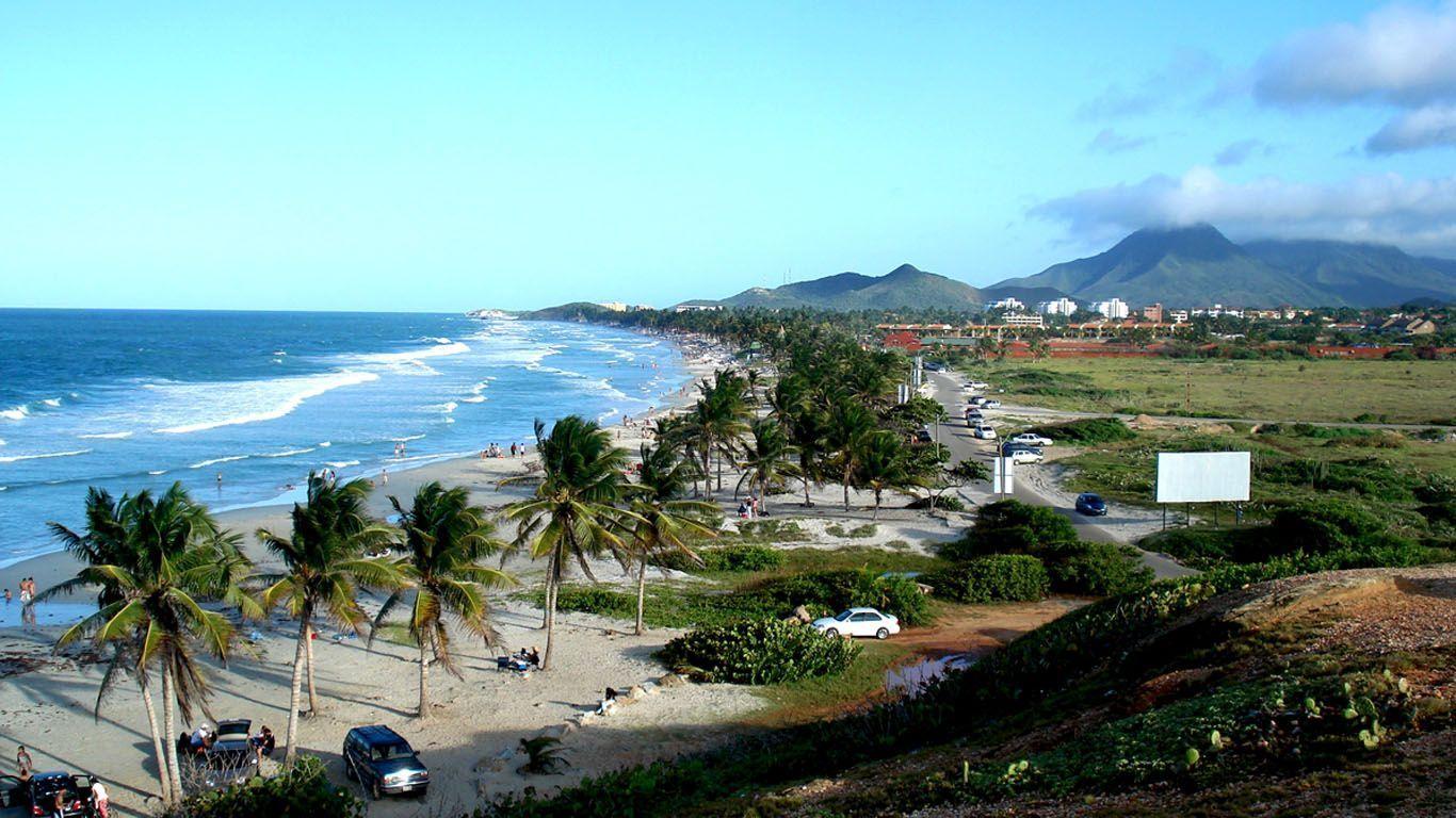 holiday in venezuela beach playa el agua 1366×768