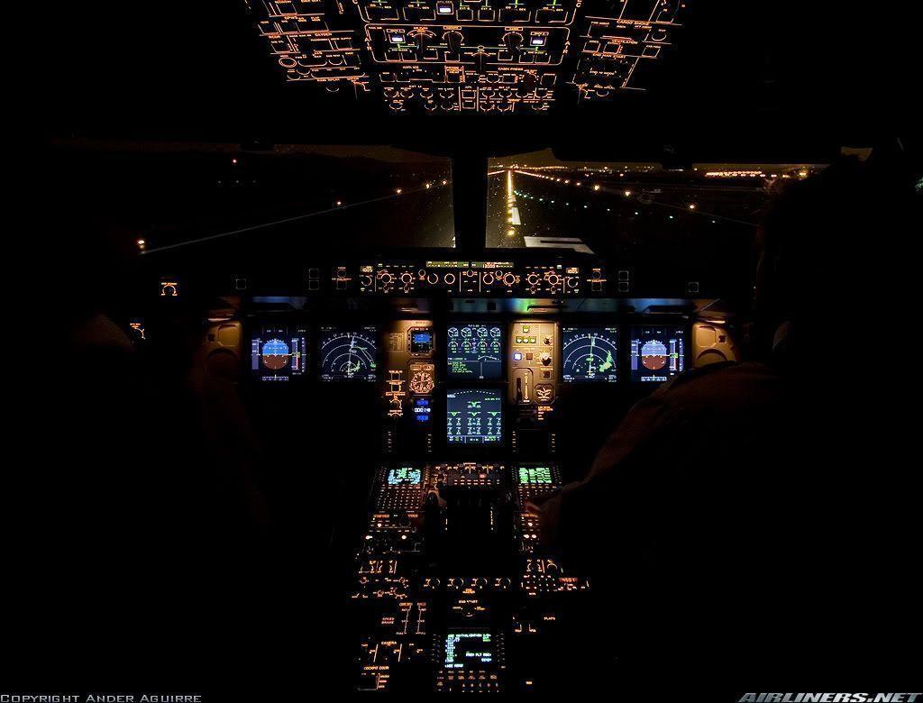 Airplane Cockpit Night Wallpapers Dark | Airplane Wallpapers F