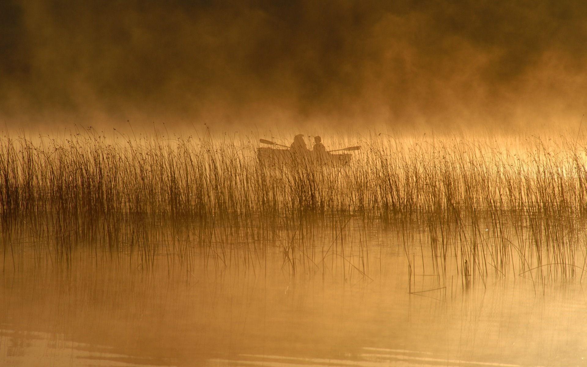 The Image of Silhouette Ships Sepia Swamp 1920x1200 HD Wallpaper