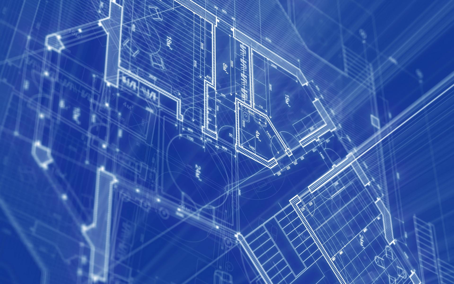 Blueprint Architecture HD Widescreen Desktop Wallpaper. High