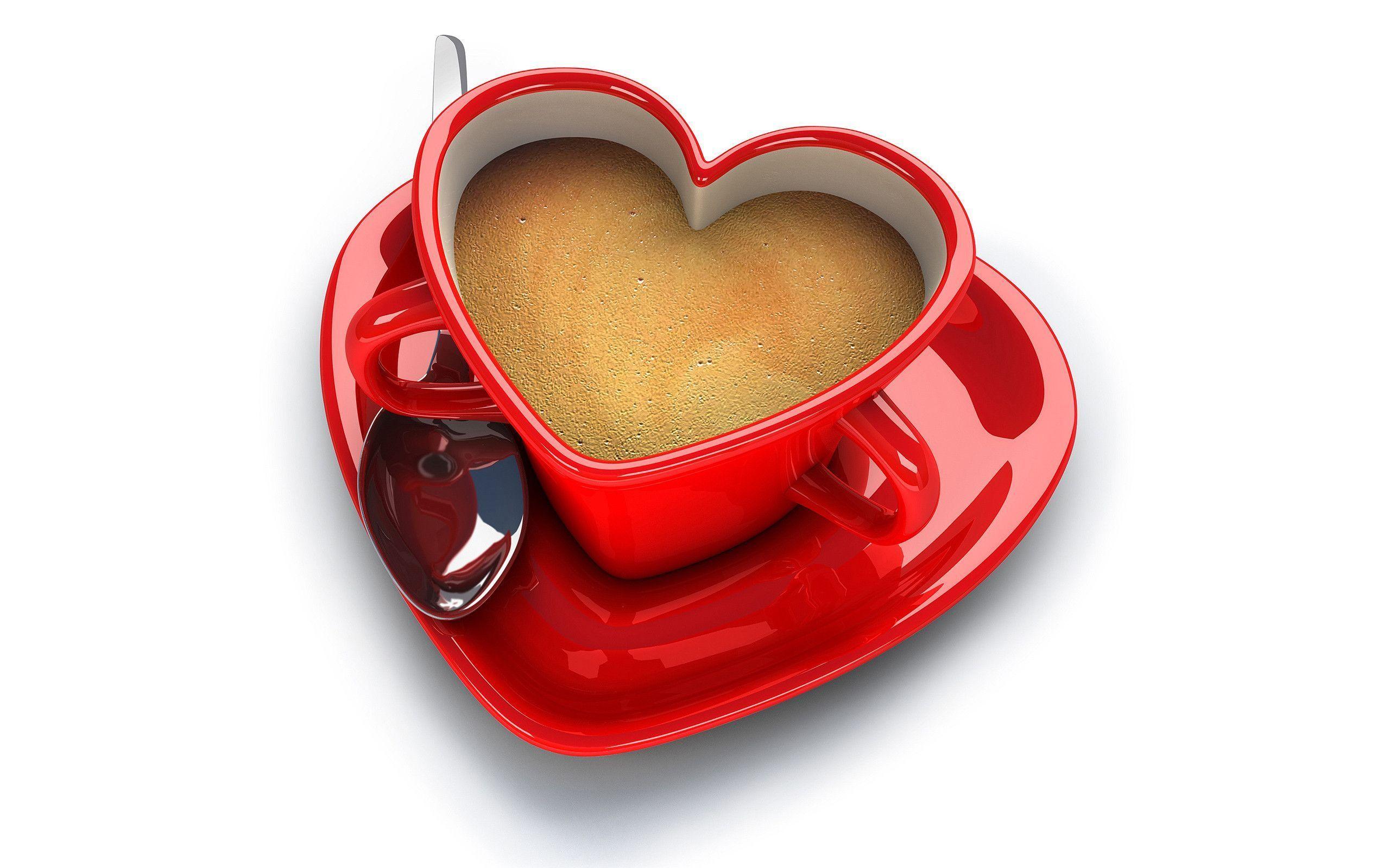 Love Coffee Cup Wallpaper