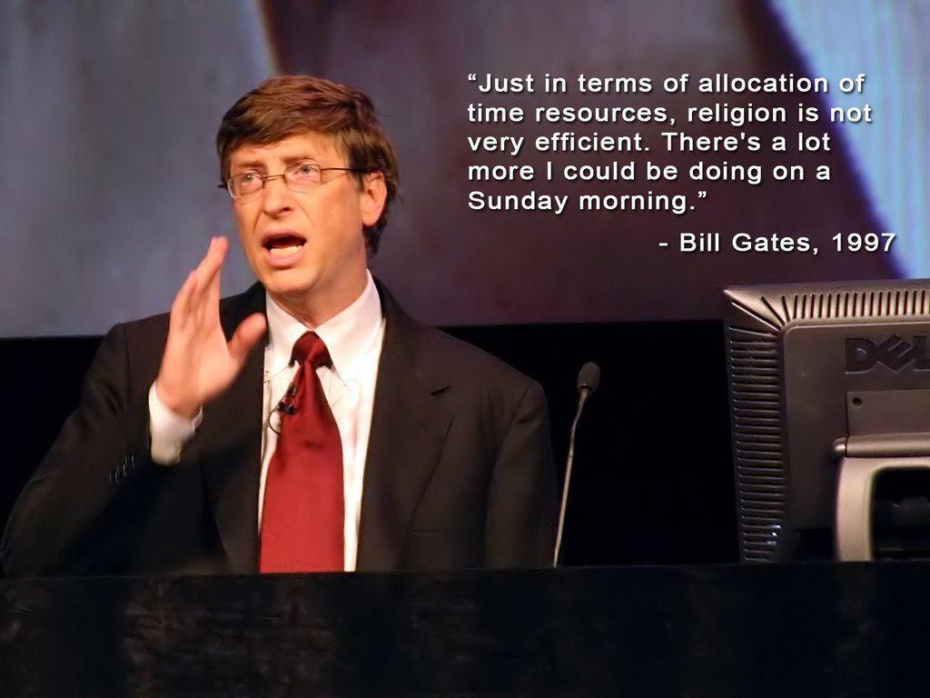 Bill Gates about religion desktop PC and Mac wallpaper