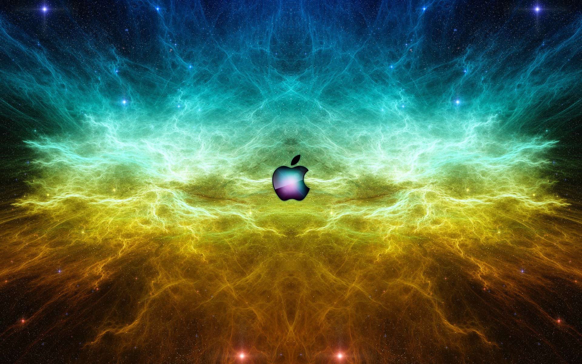 Apple Nebula Computer Background Wallpaper