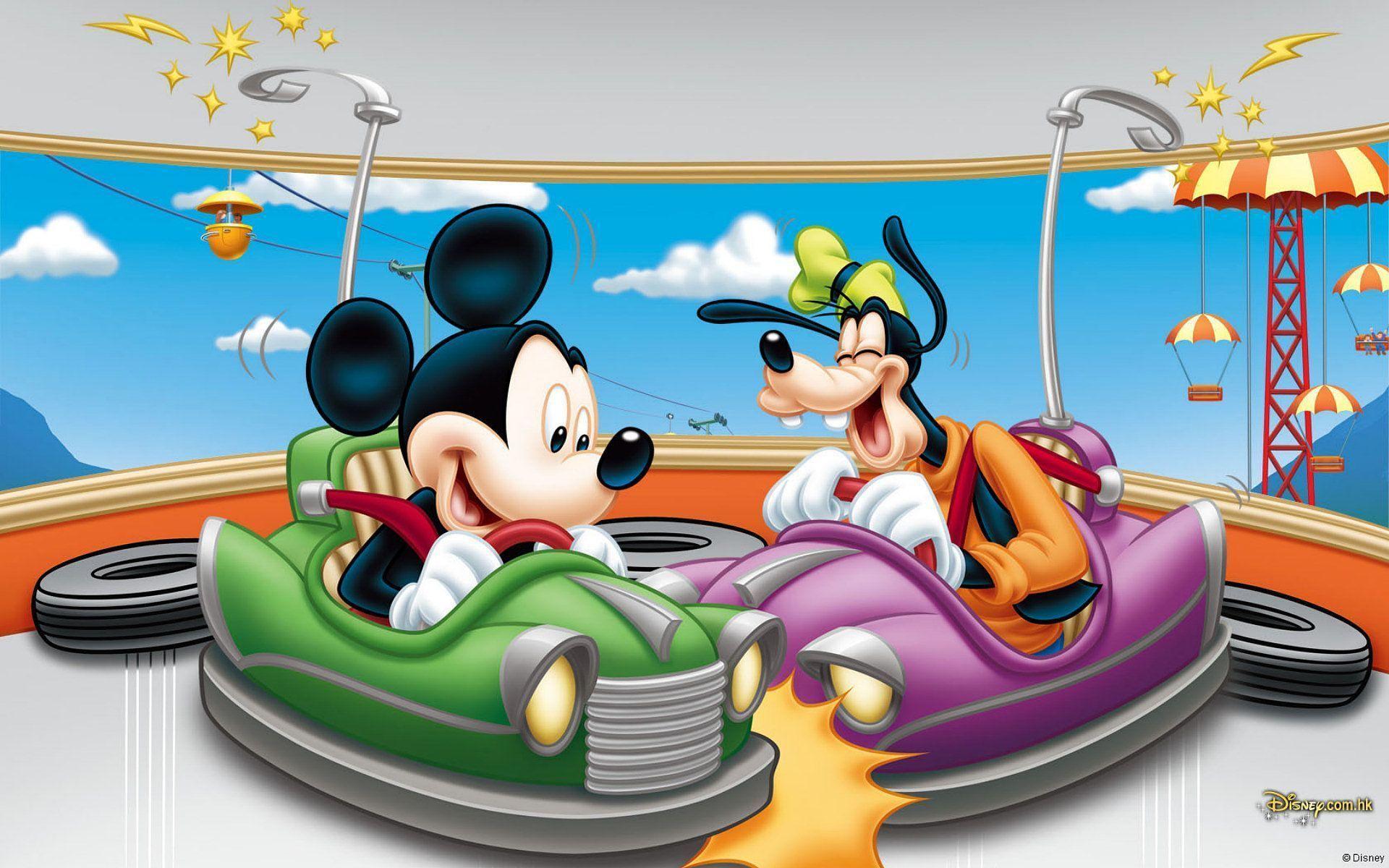 Mickey And Goofy Disney Wallpaper Wallpaper