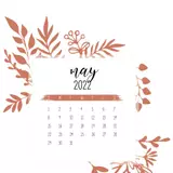 May 2022 calendar wallpapers