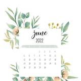 June 2022 calendar wallpapers