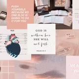 Pink Study Collage Desktop Wallpapers
