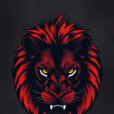 Red And Black Lion Head Wallpapers