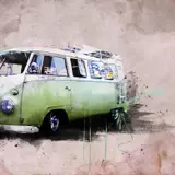 Volkswagen T1 Hippie Wallpaper