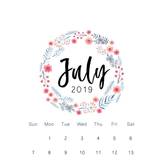 July 2019 Calendar Wallpapers