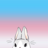 Trans + Bunny phone backgrounds for @flufflestiltskin