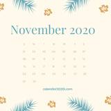November 2020 Calendar Wallpapers