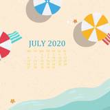 July 2020 Calendar Wallpapers