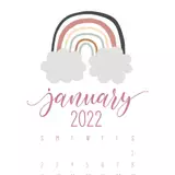 January 2022 calendar wallpapers