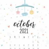 October 2021 calendar wallpapers