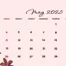May 2025 calendar wallpapers