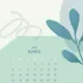 April 2025 calendar wallpapers