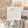 June 2025 calendar wallpapers