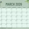 March 2026 calendar wallpapers