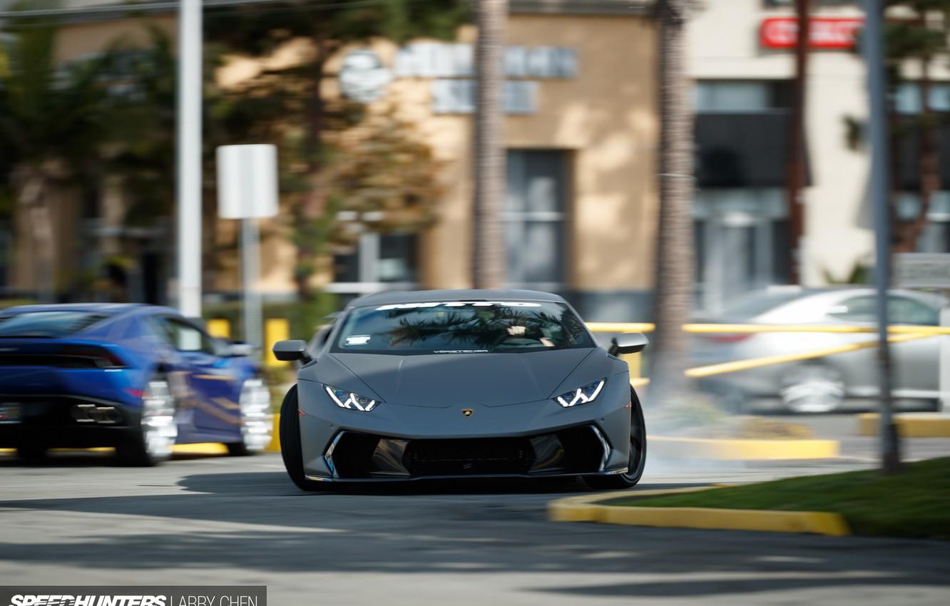 Wallpaper Lamborghini, skid, photographer, drift, drift